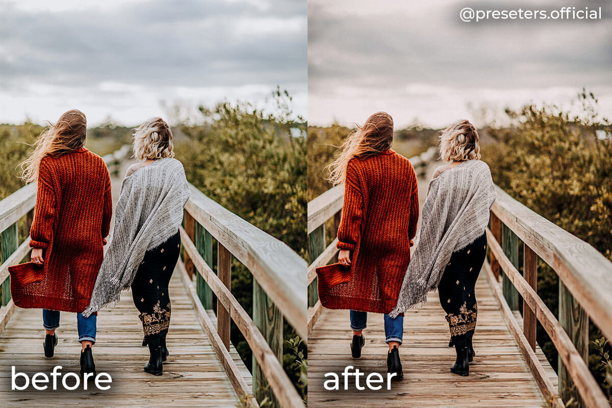 Warm stylish preset Mobile presets for Lightroom